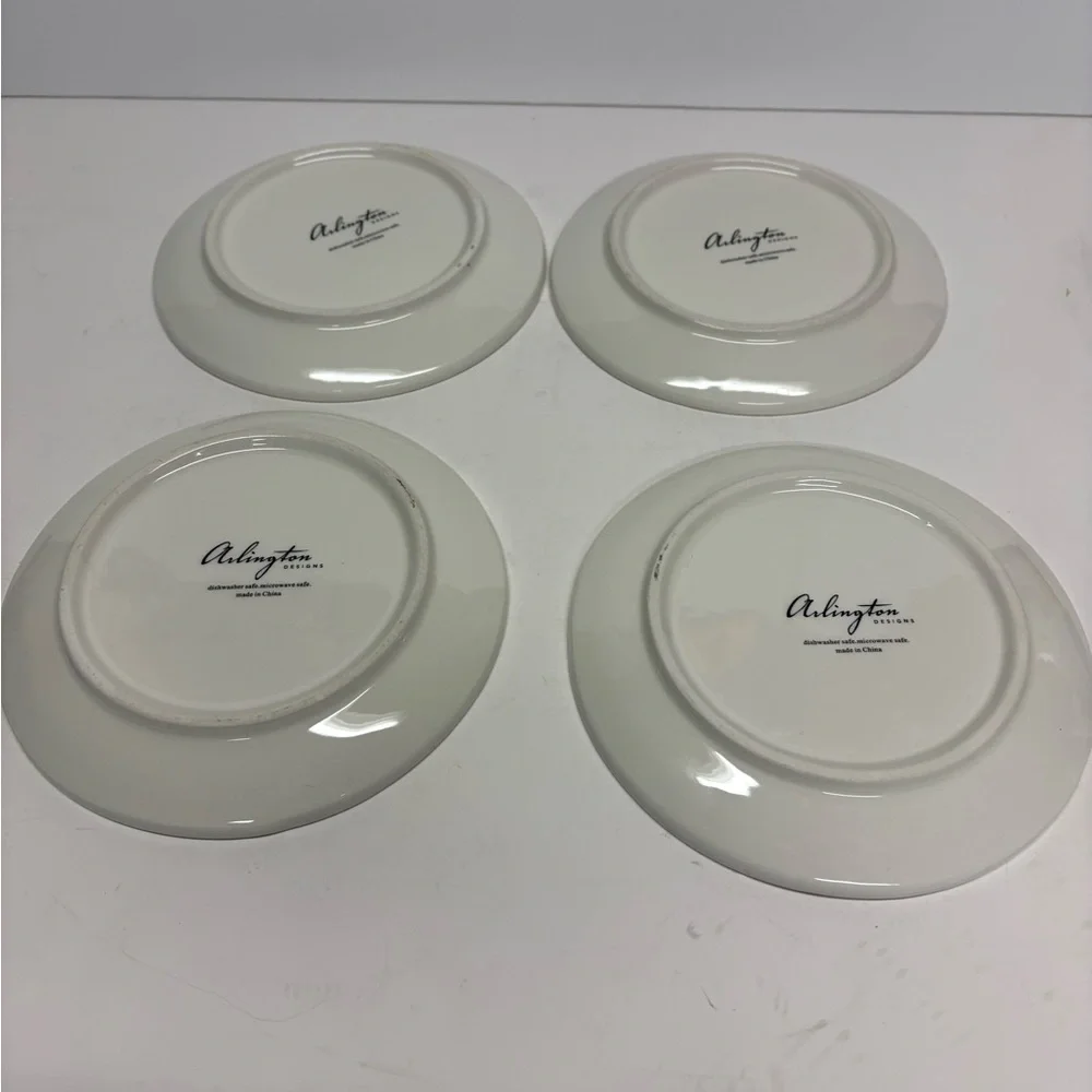 Arlington Designs Easter Bunny dessert appetizer Plates - Set of 4